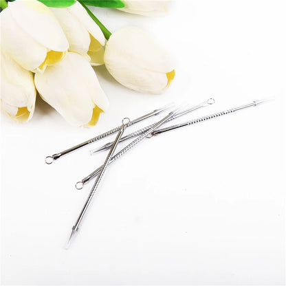 1 Pcs Blackhead Comedone Acne Pimple Blemish Extractor Remover Stainless Steel Needles Remove Tools Face Skin Care Pore Cleaner