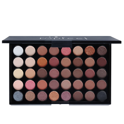 POPFEEL 40 Colors Eyeshadow Palette Long Lasting Easy Makeup Brown Eyeshadow Palette, Pink Eyeshadow Palette