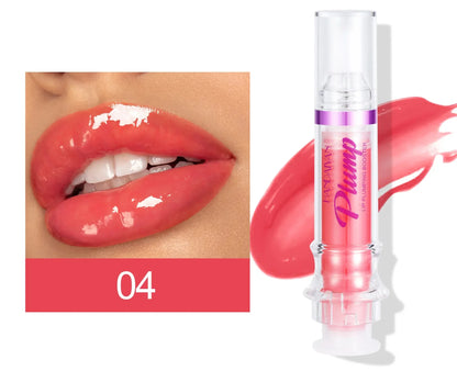 PLUMP POUT Lip Plumping Booster Gloss High Shine for Plumper Looking Lips Extreme Shine Crystal Volume Lip Oil Cosmetics Makeups