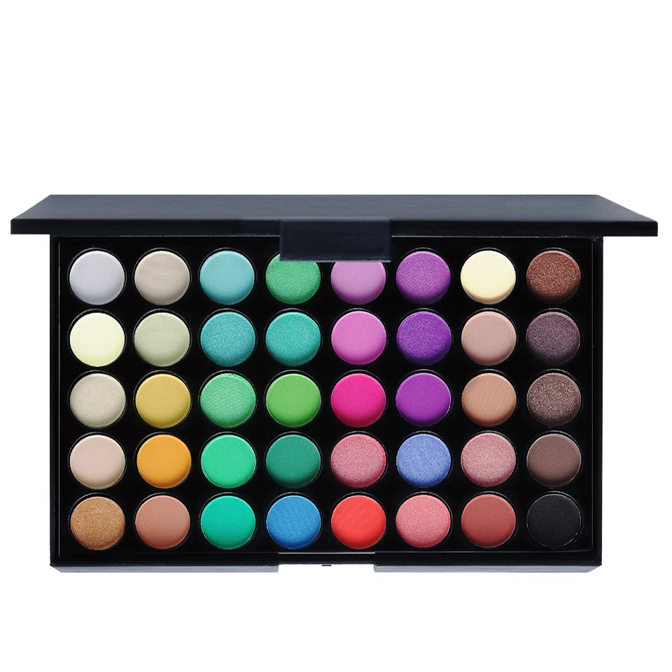 POPFEEL 40 Colors Eyeshadow Palette Long Lasting Easy Makeup Brown Eyeshadow Palette, Pink Eyeshadow Palette