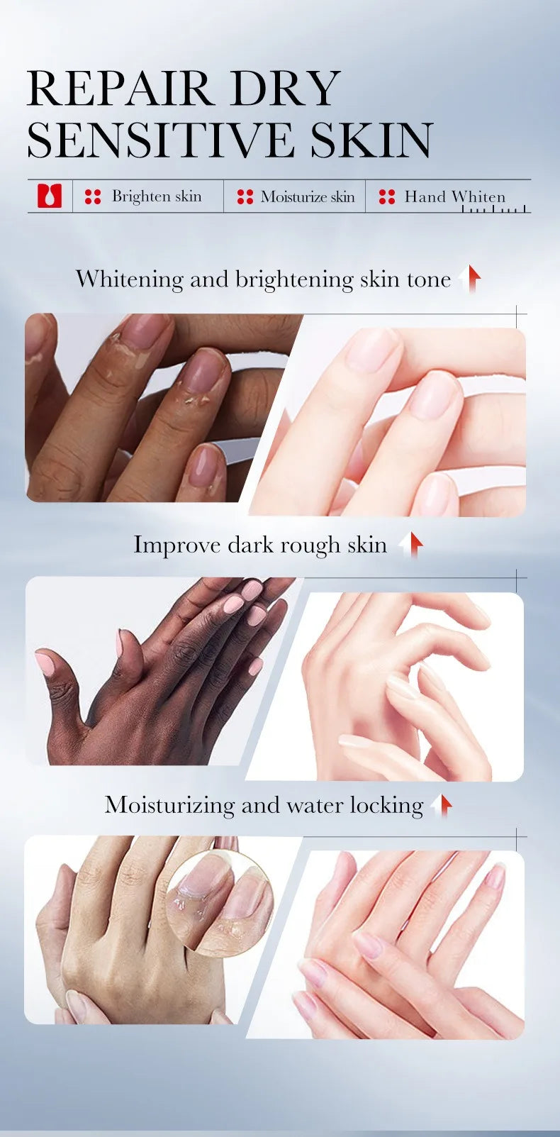 Kojic Acid Cream Fade Dull Hand Body Fast Smooth Nourish Lotion Lightening Dark Skin Brightening Moisturizing Bleaching Cream