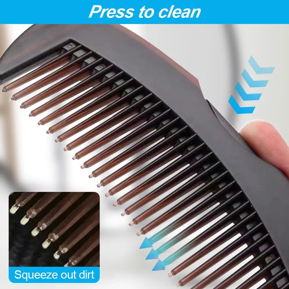 Dandruff Removal Scalp Hair Combs Hair Dressing Comb Self-Cleaning Anti-Static Massage brushes Hair Salon styling tools