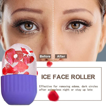 Silicone Ice Facial Roller Face Lifting Contouring Tools Ice Cube Trays Ice Globe Balls Eye Body Massager Beauty Skin Care Tool