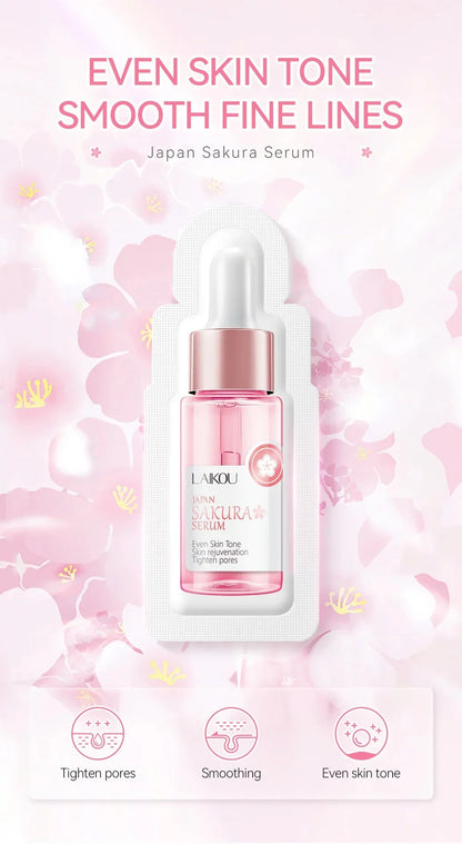 Sakura Whitening Face Serum Anti Aging Fade Fine Lines Tighten Pores Improve Melanin Pigment Dull Moisturizer Brighten Skin Care