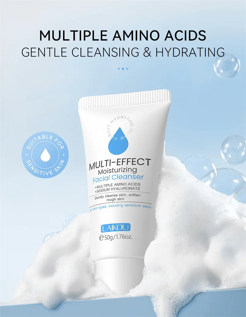 Facial Cleanser Deep Cleansing Foam Remove Dark Spots Acne Mark Pores Refining Blackheads Oil Control Face Wash Scrub Face Gel