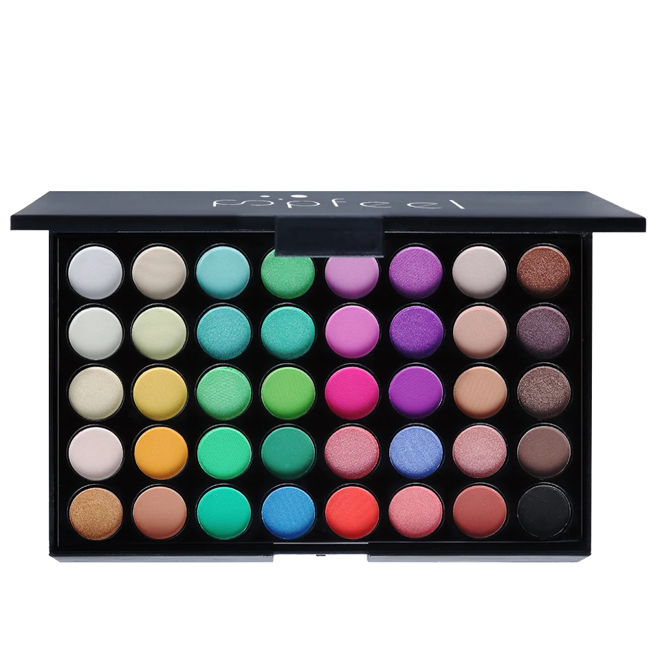 POPFEEL 40 Colors Eyeshadow Palette Long Lasting Easy Makeup Brown Eyeshadow Palette, Pink Eyeshadow Palette