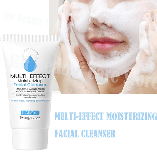 Facial Cleanser Deep Cleansing Foam Remove Dark Spots Acne Mark Pores Refining Blackheads Oil Control Face Wash Scrub Face Gel