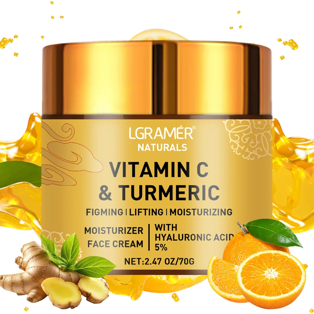 Turmeric Vitamin C Face cream Retinol Moisturizing Firming Hyaluronic Lightening Repairing Smooth Skincare Whitening Creams