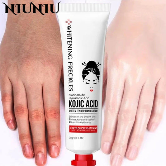 Kojic Acid Cream Fade Dull Hand Body Fast Smooth Nourish Lotion Lightening Dark Skin Brightening Moisturizing Bleaching Cream