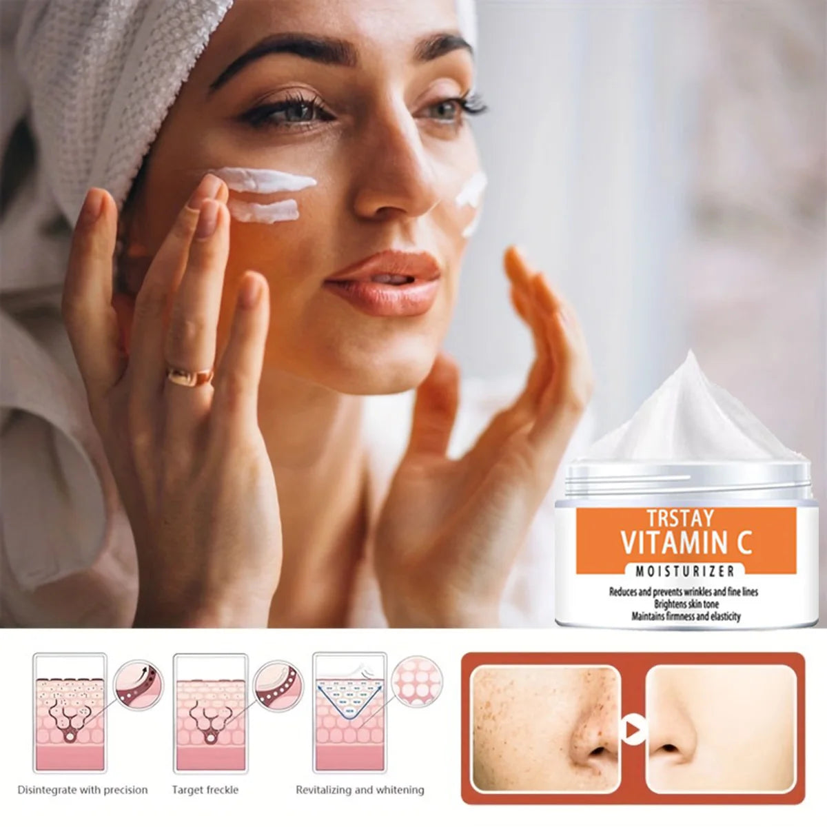 Retinol Face Cream Anti-Aging Wrinkle Whitening Moisturizing Improve Fine Lines Firming Lifting Facial Skin Care