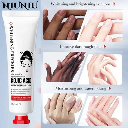 Kojic Acid Cream Fade Dull Hand Body Fast Smooth Nourish Lotion Lightening Dark Skin Brightening Moisturizing Bleaching Cream