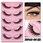 GROINNEYA Cat Eye Lashes Natural long Clear Band Lashes Winged End Eye Elongated Eyelashes Faux Mink Eyelashes Makeup