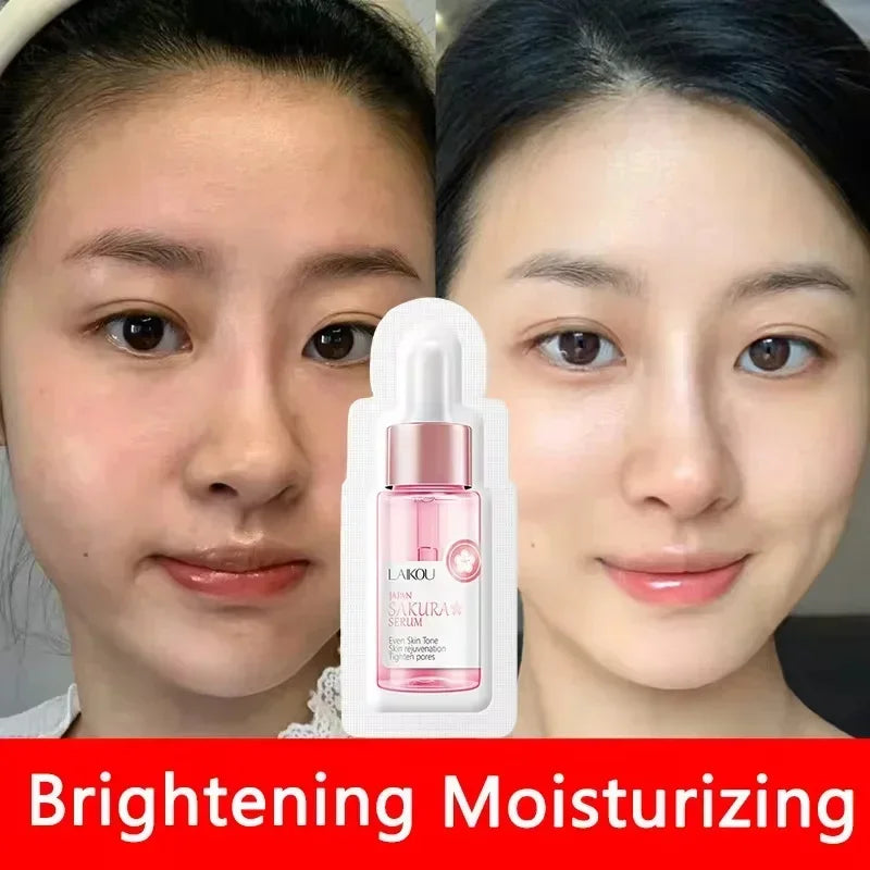 Sakura Whitening Face Serum Anti Aging Fade Fine Lines Tighten Pores Improve Melanin Pigment Dull Moisturizer Brighten Skin Care