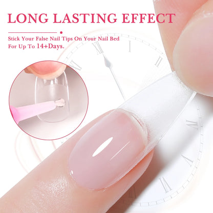 14PCS Nail Glue for Press on Nails for Nail Tips Acrylic Nail Glue Long Lasting Super Strong Nail Glue for Nails Salon