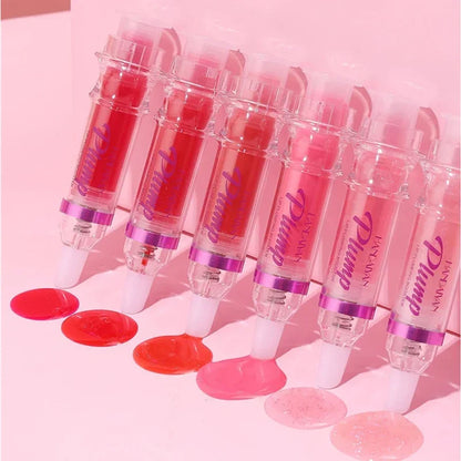 PLUMP POUT Lip Plumping Booster Gloss High Shine for Plumper Looking Lips Extreme Shine Crystal Volume Lip Oil Cosmetics Makeups