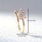 Nose Flower Ring Clip Chic U-Shape Non-Piercing Nose Ring - Simplistic Hip Hop Style Inlaid Cubic Zirconia Nose Jewellery