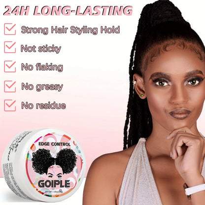 GOIPLE 30G Edge Control for 4C Curls Hair Styling Cream Tames Broken and Fix Bang Pomade Mini Small Hair Gel