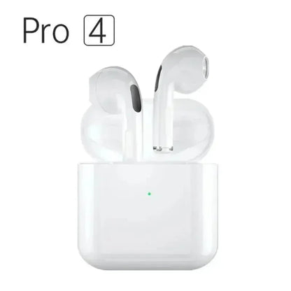 Pro 4 TWS Wireless Headphones Earphone Bluetooth Compatible 5.0 Waterproof Headset with Mic for iOS Android PC Gaming Earbuds