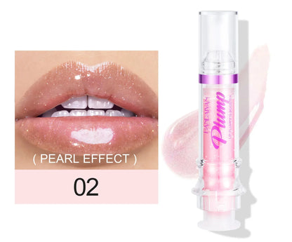 PLUMP POUT Lip Plumping Booster Gloss High Shine for Plumper Looking Lips Extreme Shine Crystal Volume Lip Oil Cosmetics Makeups