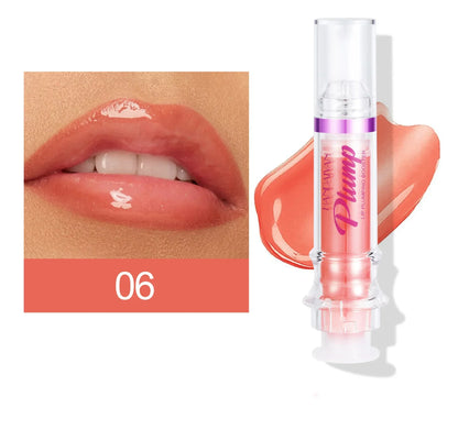 PLUMP POUT Lip Plumping Booster Gloss High Shine for Plumper Looking Lips Extreme Shine Crystal Volume Lip Oil Cosmetics Makeups