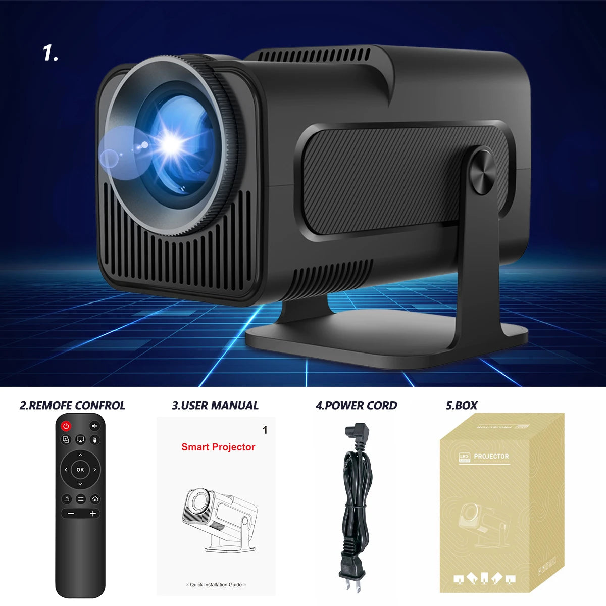 Magcubic 4K Android 11 Projector Native 1080P 390ANSI HY320 Dual Wifi6 BT5.0 1920*1080P Cinema portable Projetor upgrated HY300